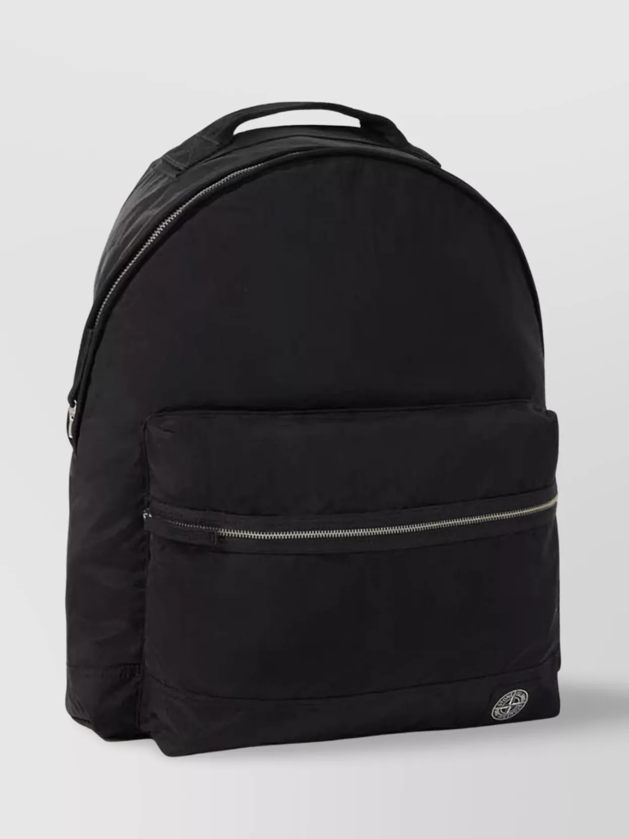 Stone Island Adjustable Strap Logo Backpack With Multiple Pockets