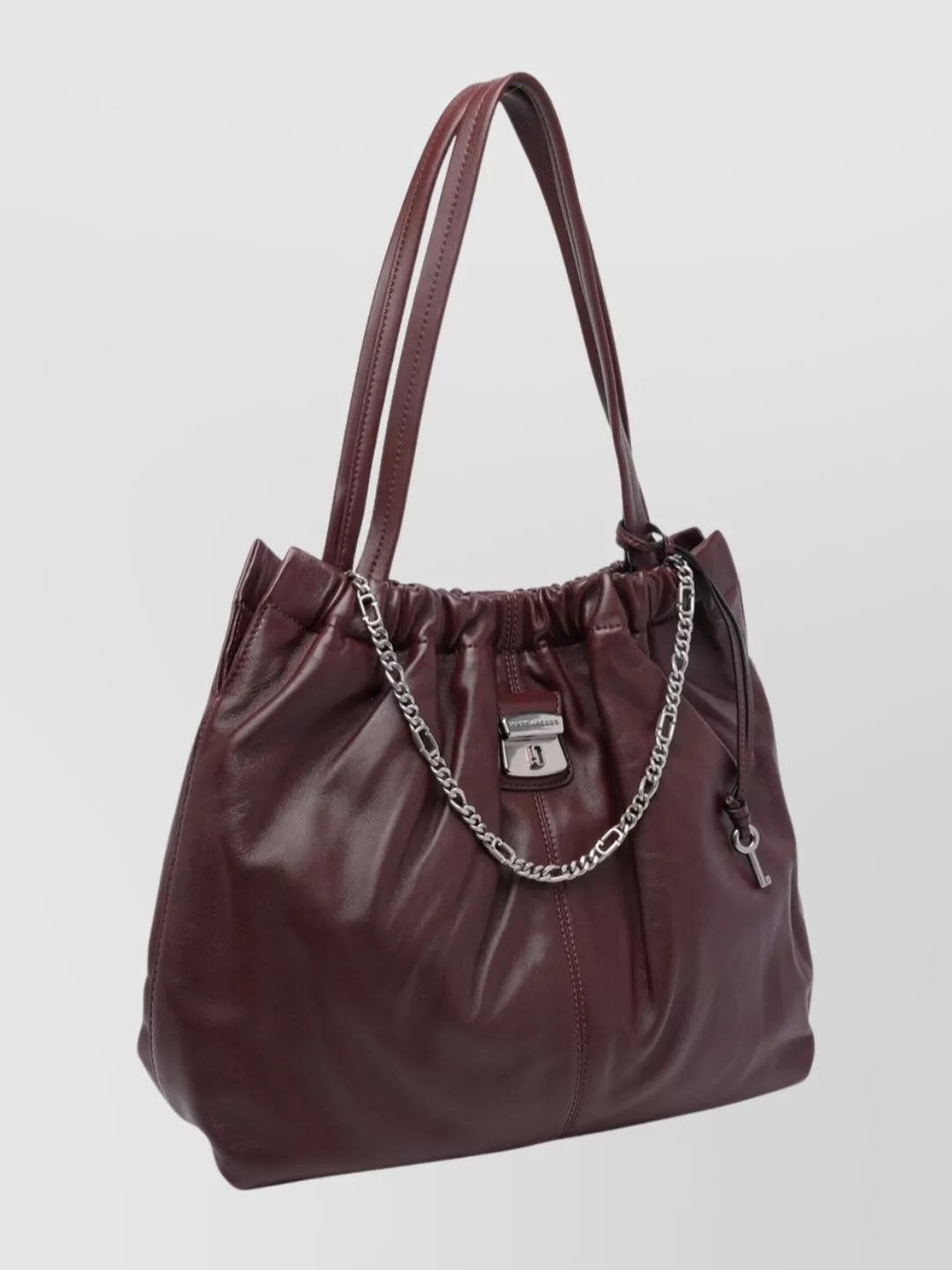 Marc Jacobs Leather Shoulder Bag Chain Detail