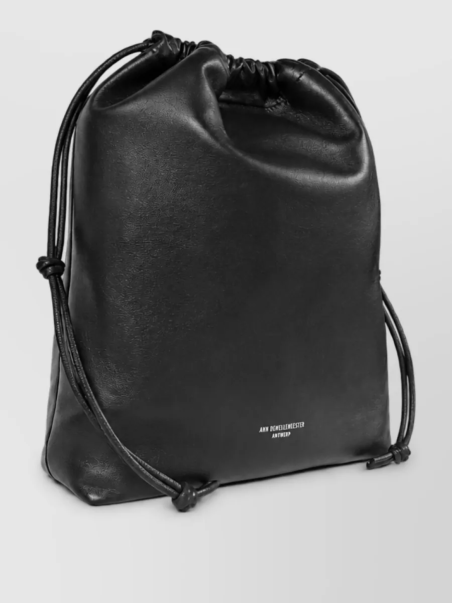 Ann Demeulemeester Leather Bucket Bag