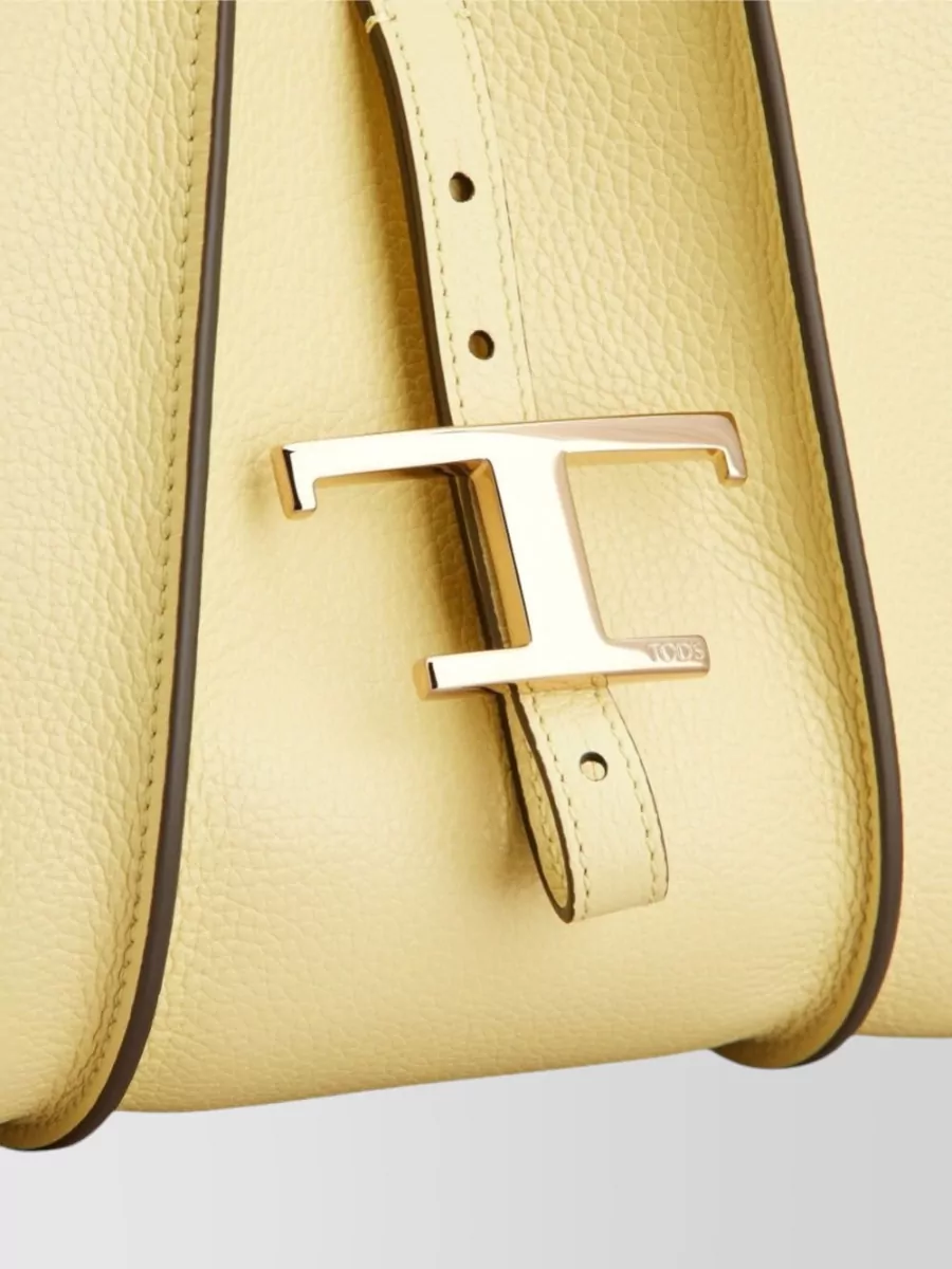 Tod's Leather Tote Bag Top Handle Shoulder Strap