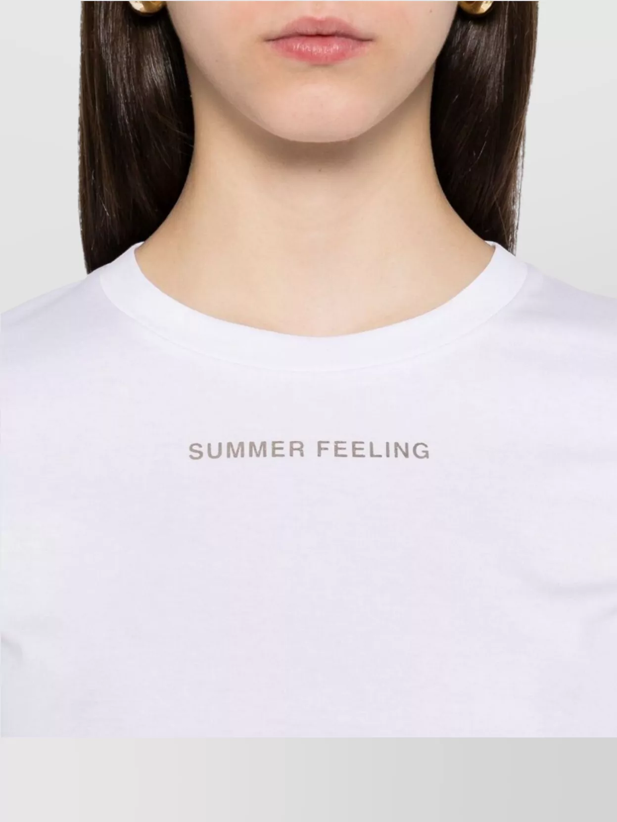 S Max Mara Crew Neck Graphic Print Top