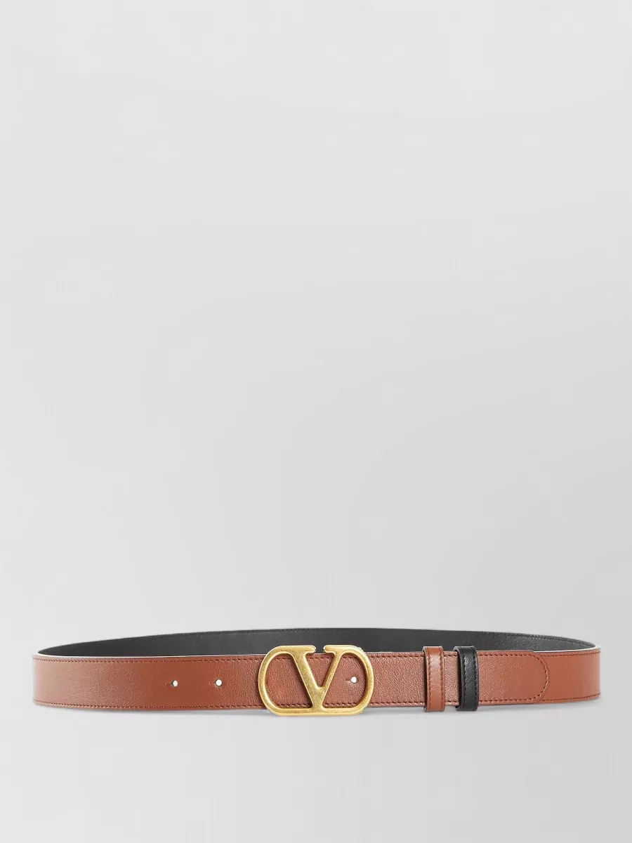 Valentino Leather Reversible Belt