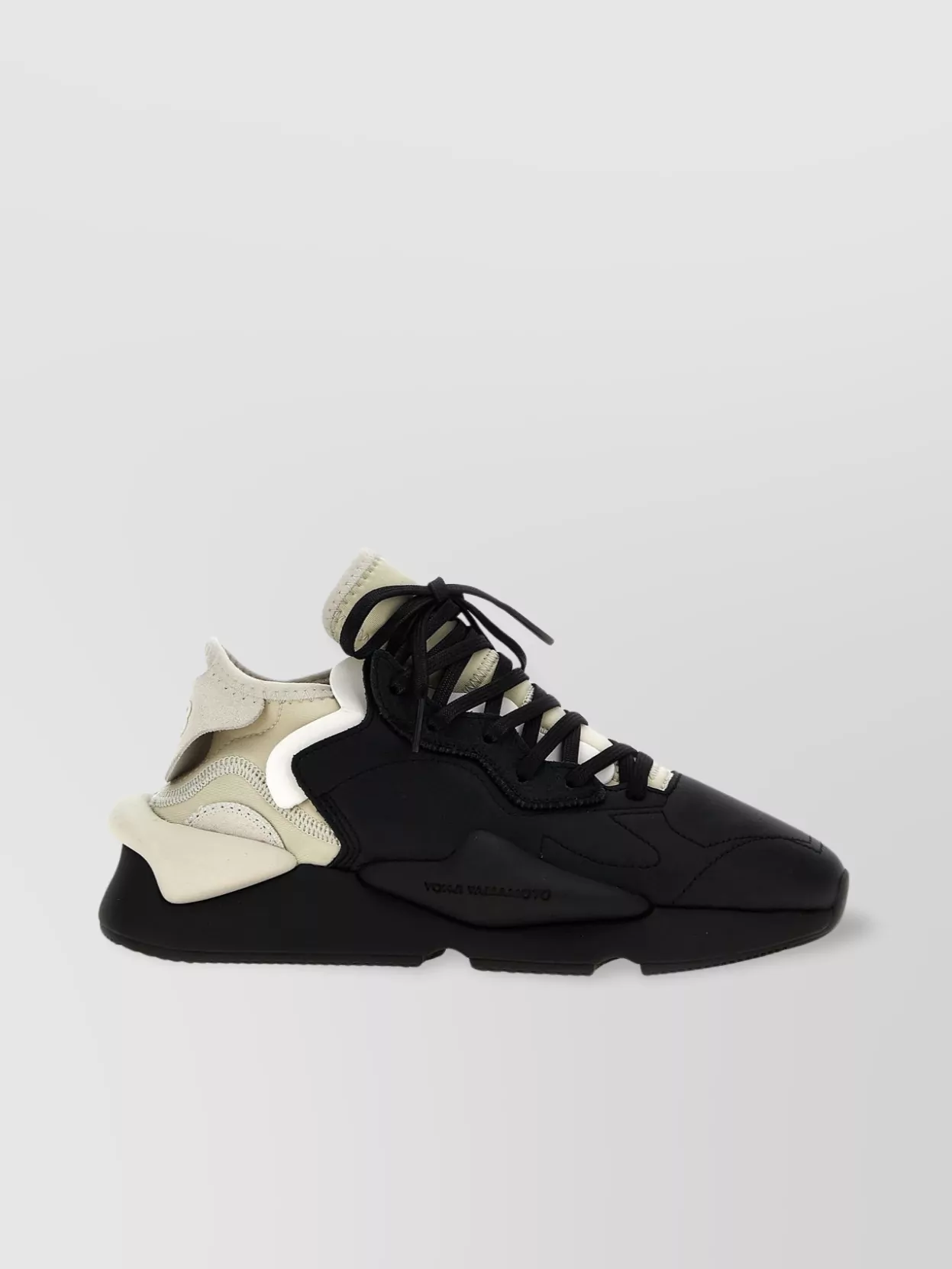 Shop Y-3 Panelled Sneakers With Textured Outsole