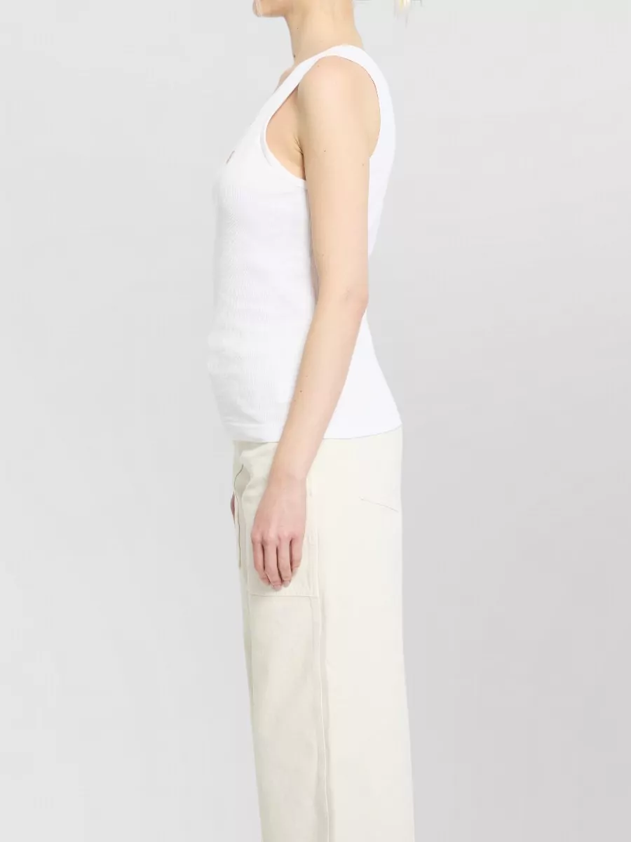 Dolce&Gabbana Dg Ribbed Cotton Tank Top