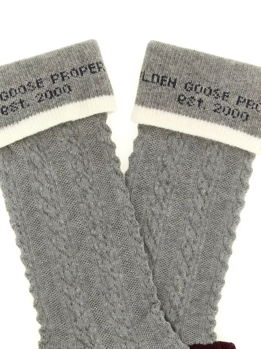 Golden Goose Braided Knit Socks