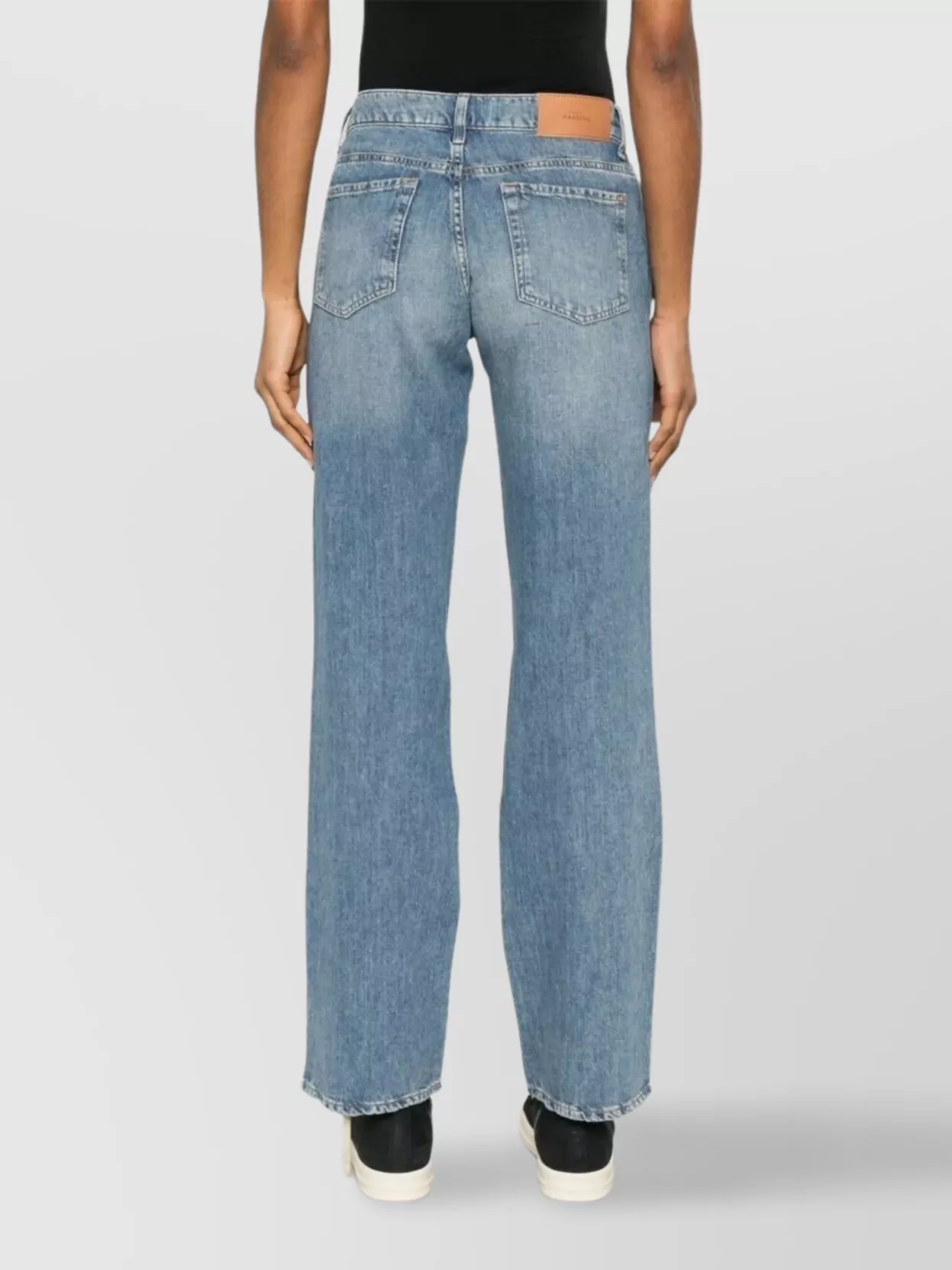 Shop 7 For All Mankind Tess Trouser Kansas Distressed Faded Five-pocket