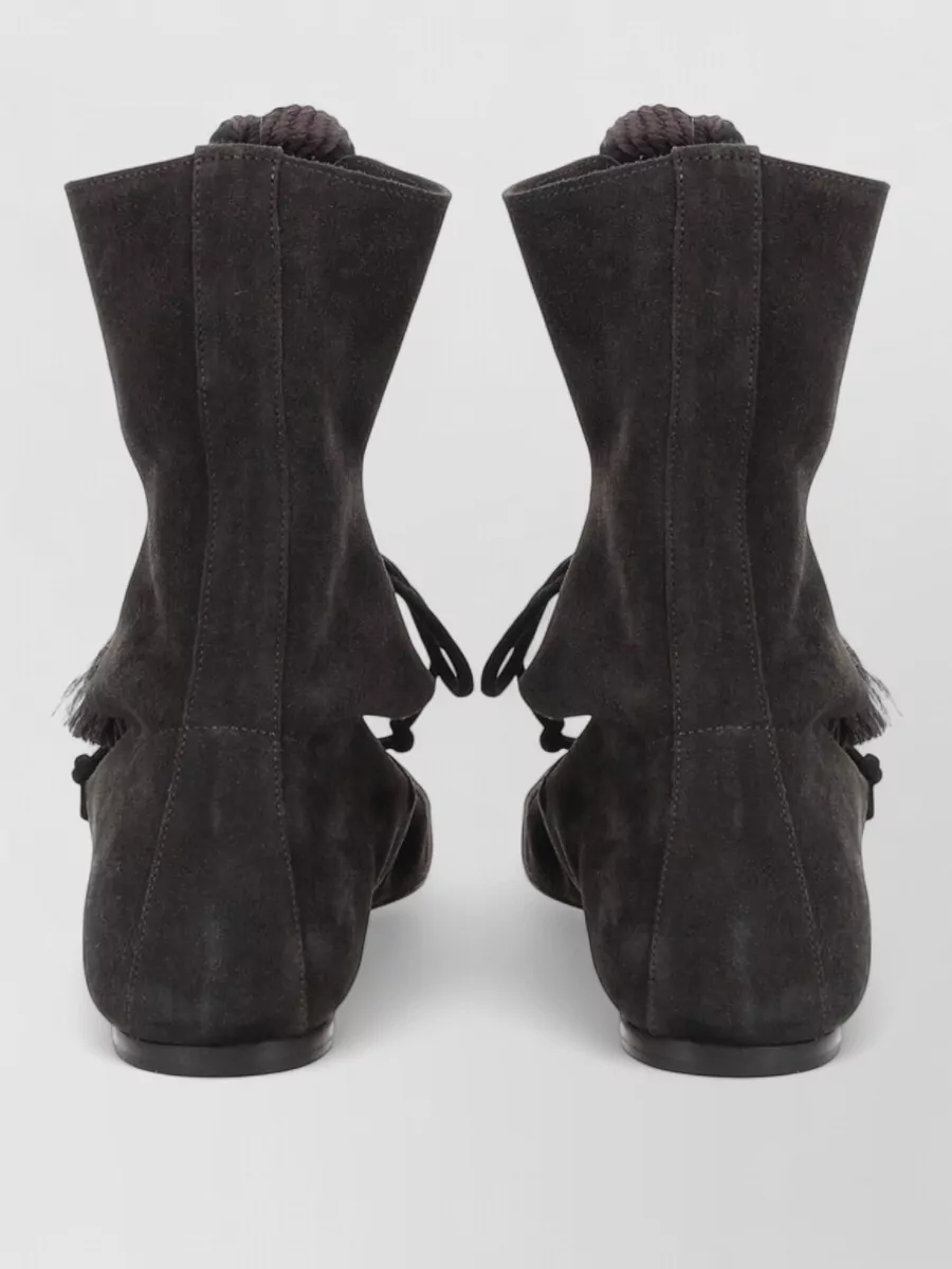 Isabel Marant Leather Lace-Up Boots