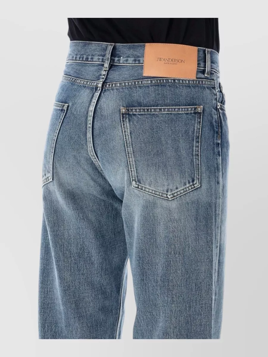 Jw Anderson Denim Mid-Rise Straight-Leg Jeans