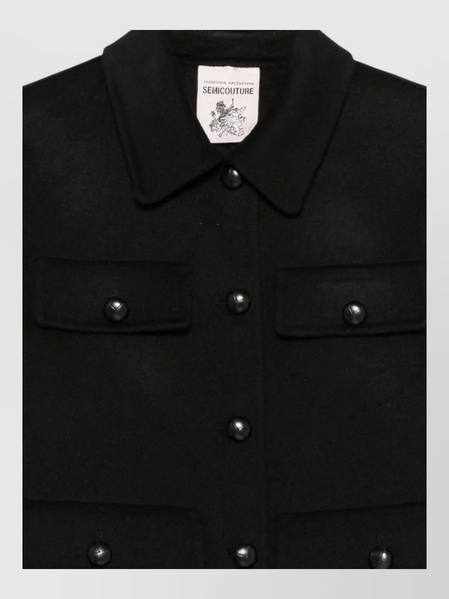 Semicouture wool single-breasted coat