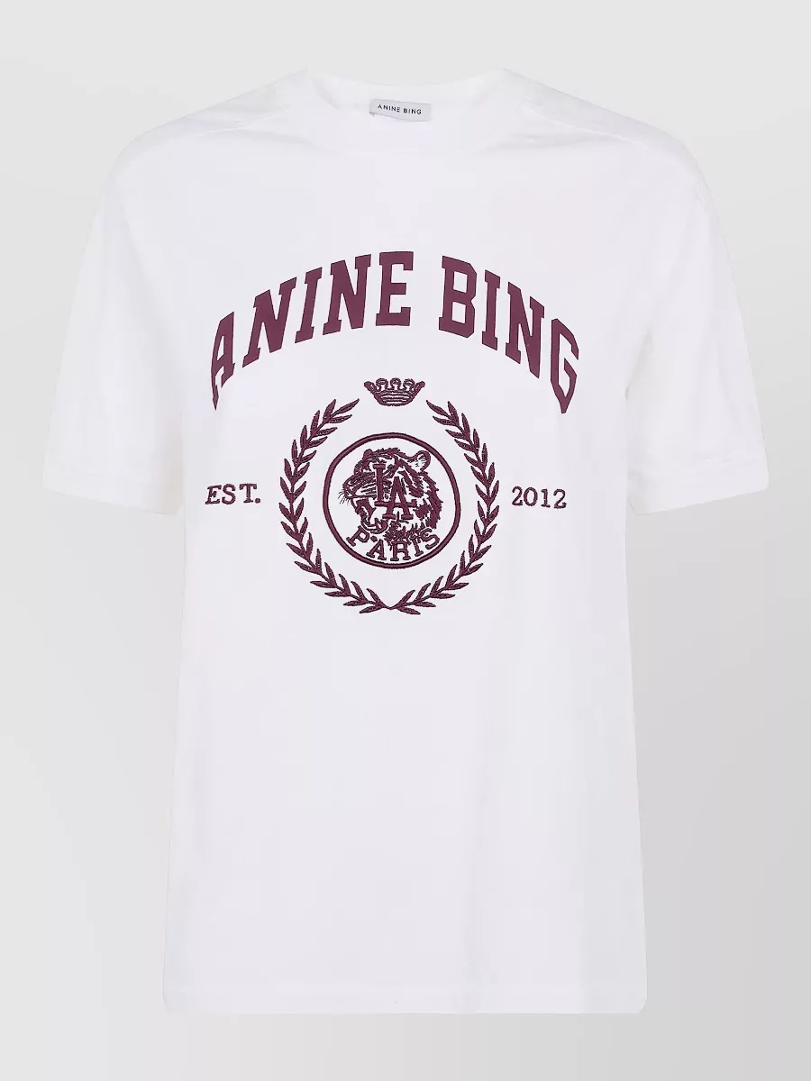 Anine Bing jaylin cotton t-shirt