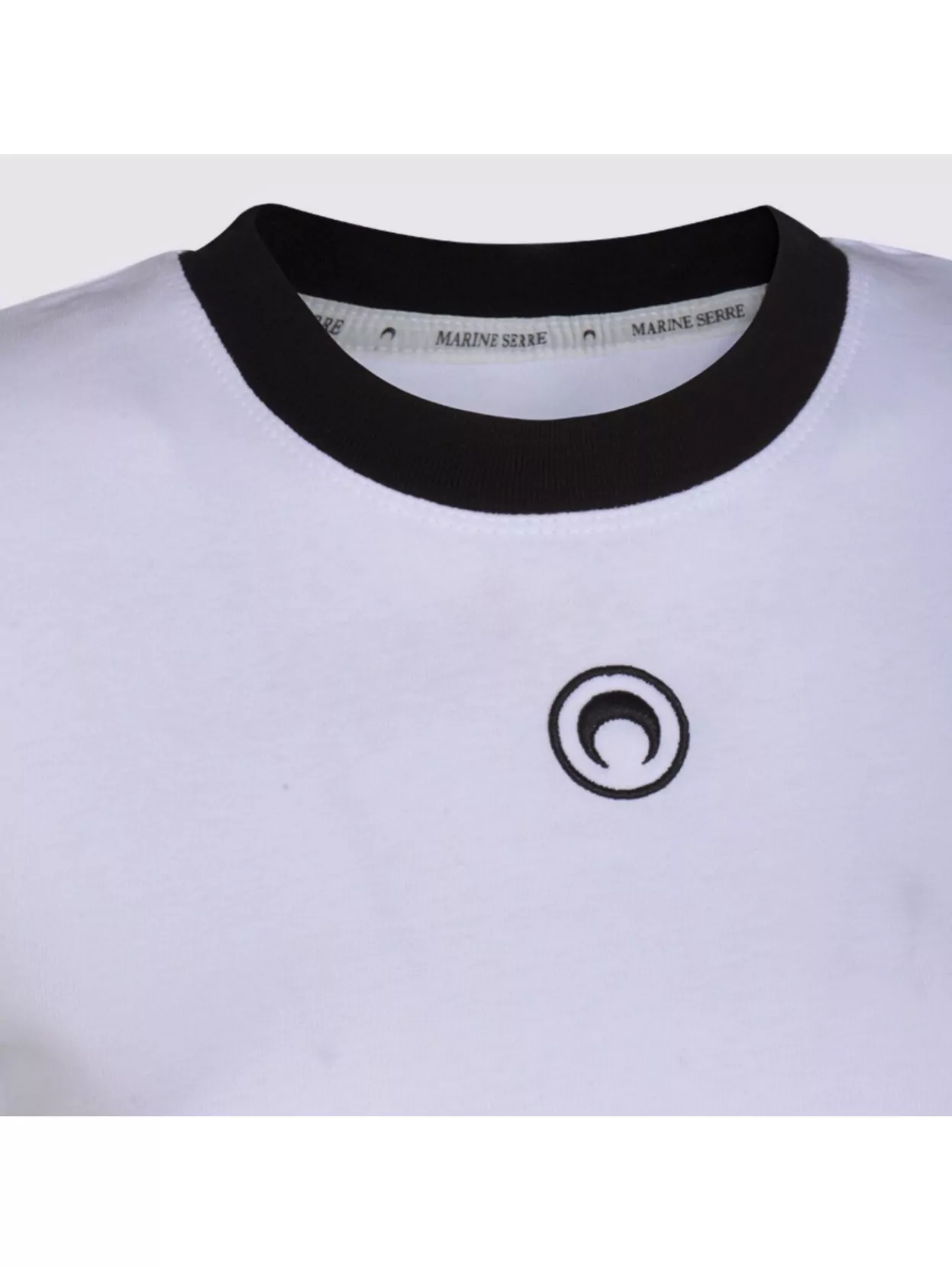 Marine Serre Short Sleeve Top Featuring Contrast Trim