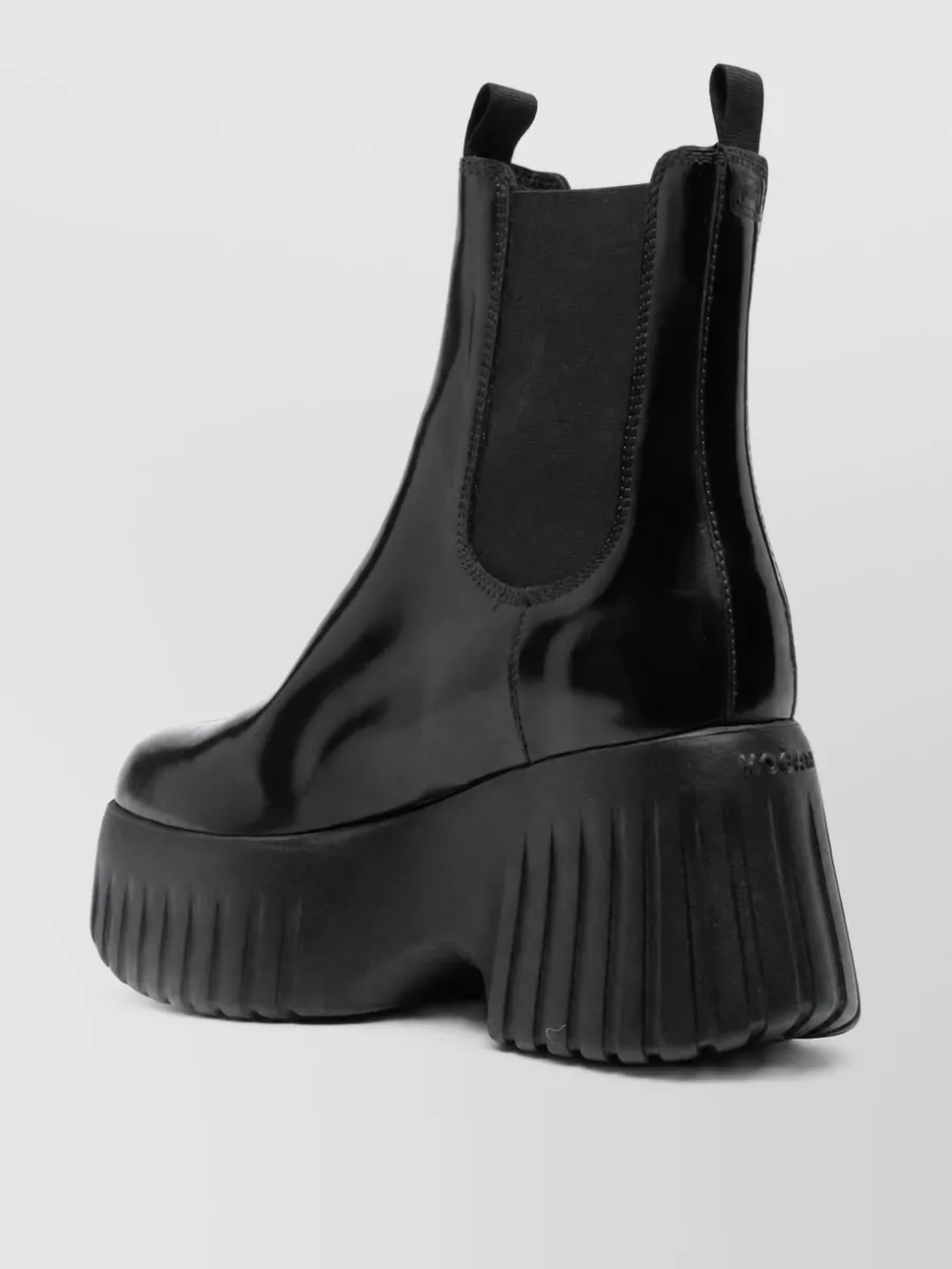 Hogan Leather Chelsea Boots