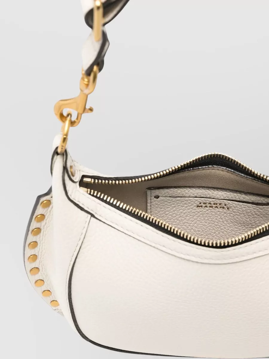 Isabel Marant Oskan Moon Shoulder Bag Studded Strap