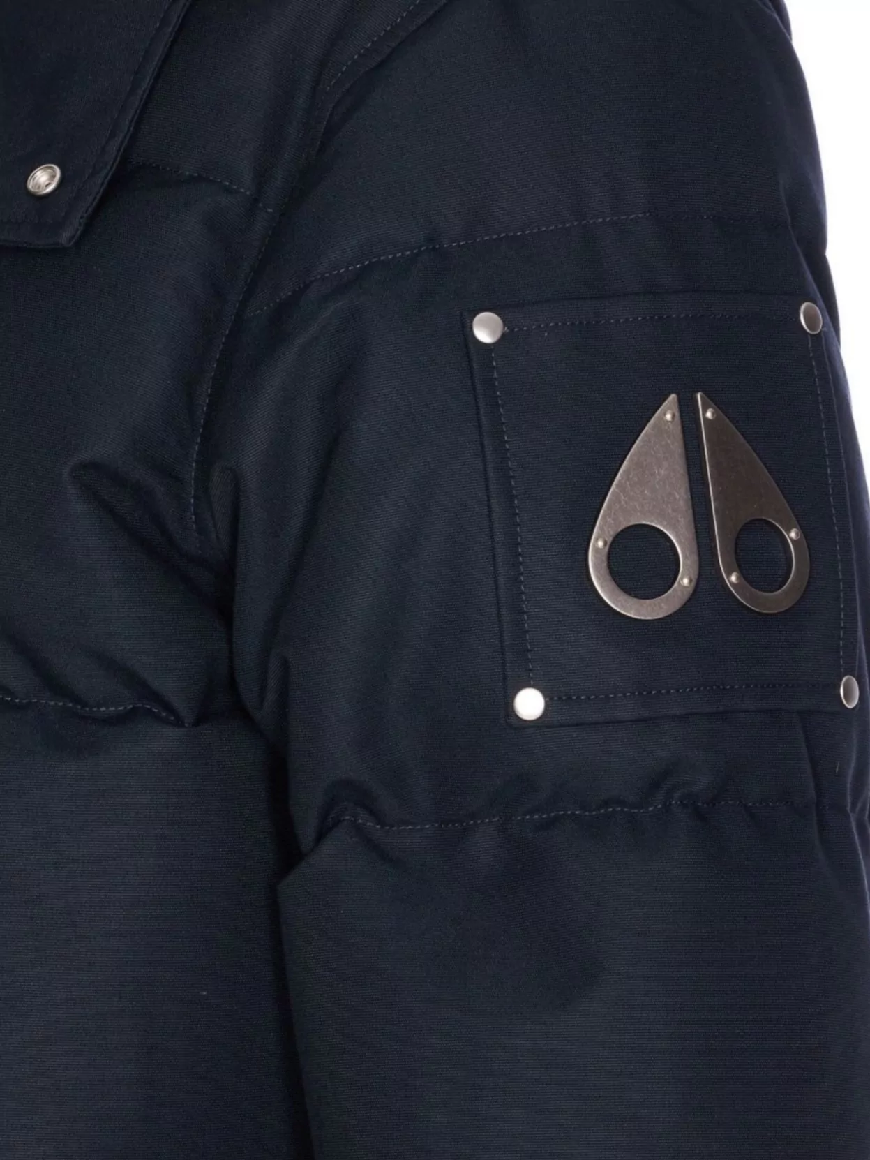 Moose Knuckles Quilted Hooded Jacket Removable Hood