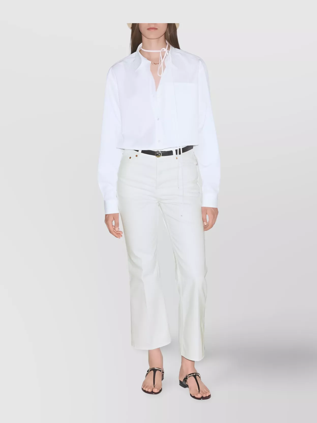 Gucci Pocket Logo Shirt Self-Tie Bow