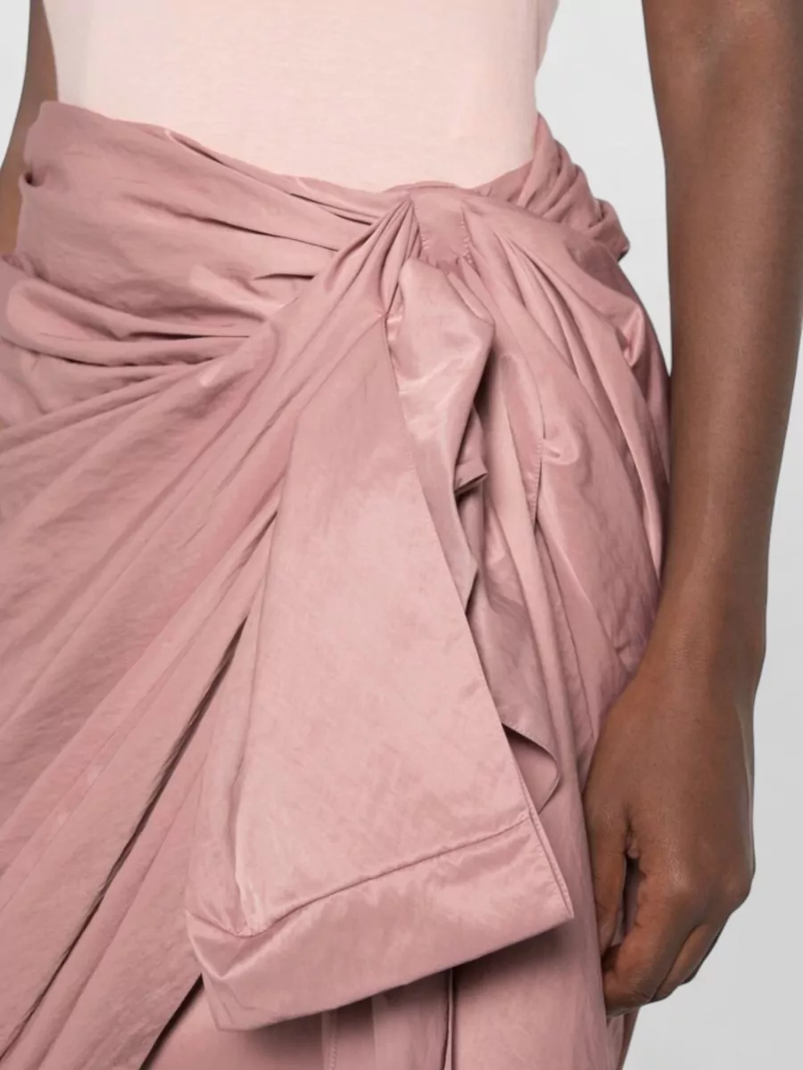 Chloé Draped Asymmetric Wrap Knee-Length Skirt