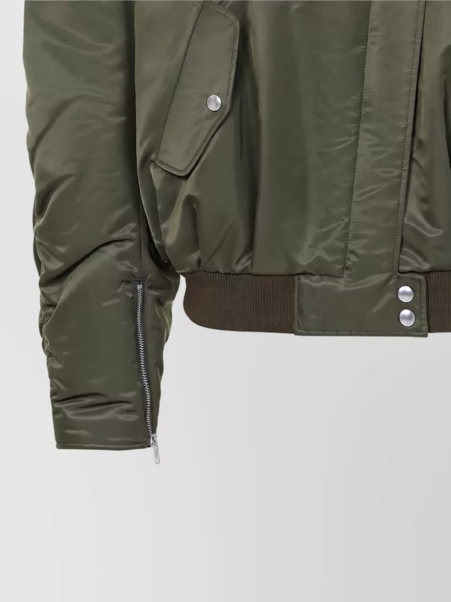Celine gathered cropped bomber jacket