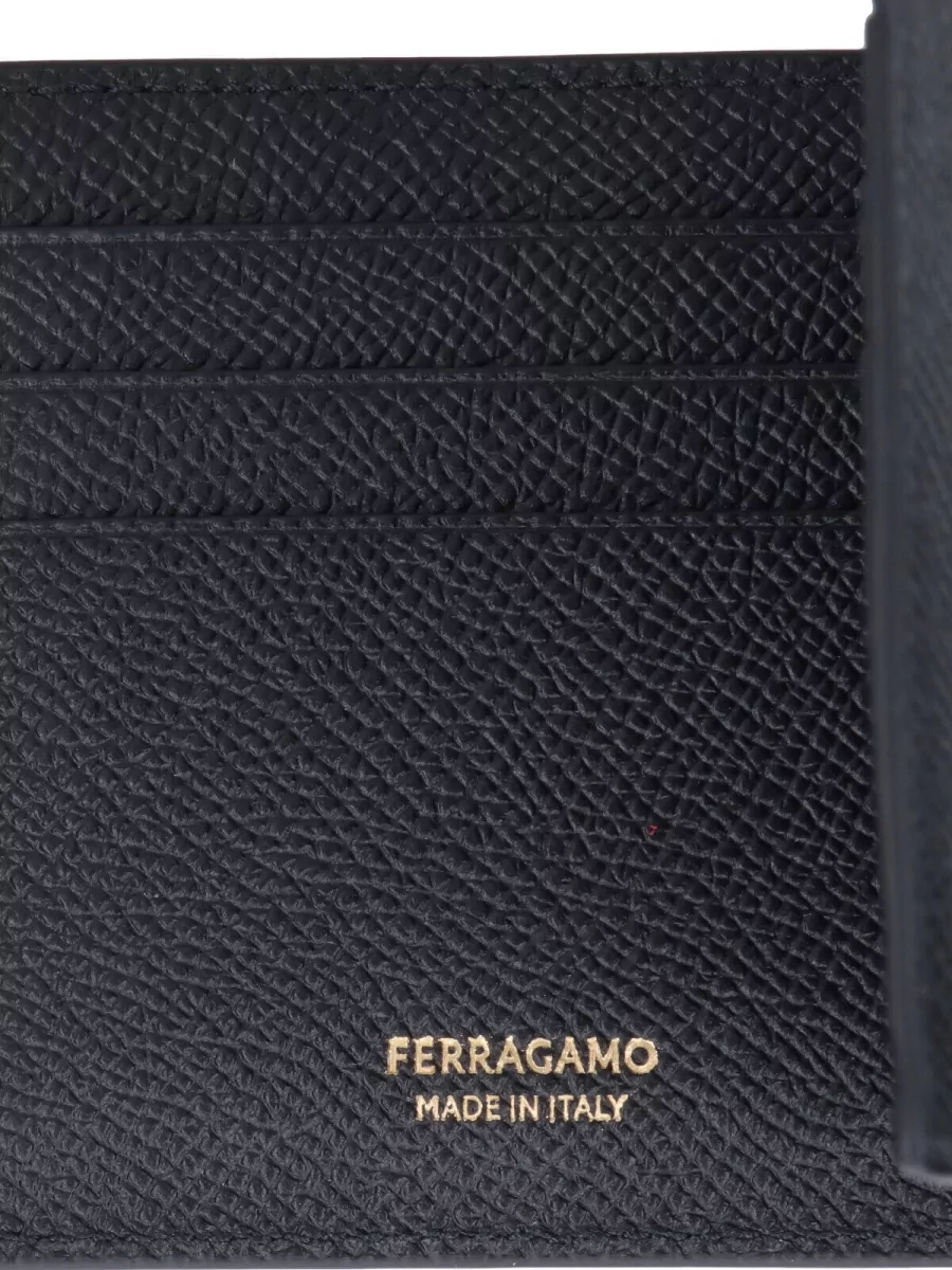 Ferragamo Compact Wallets Textured Finish Accessory Line