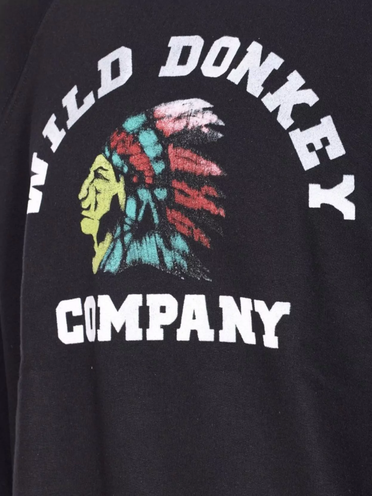 Wild Donkey Graphic Print Crewneck Long Sleeve Sweatshirt