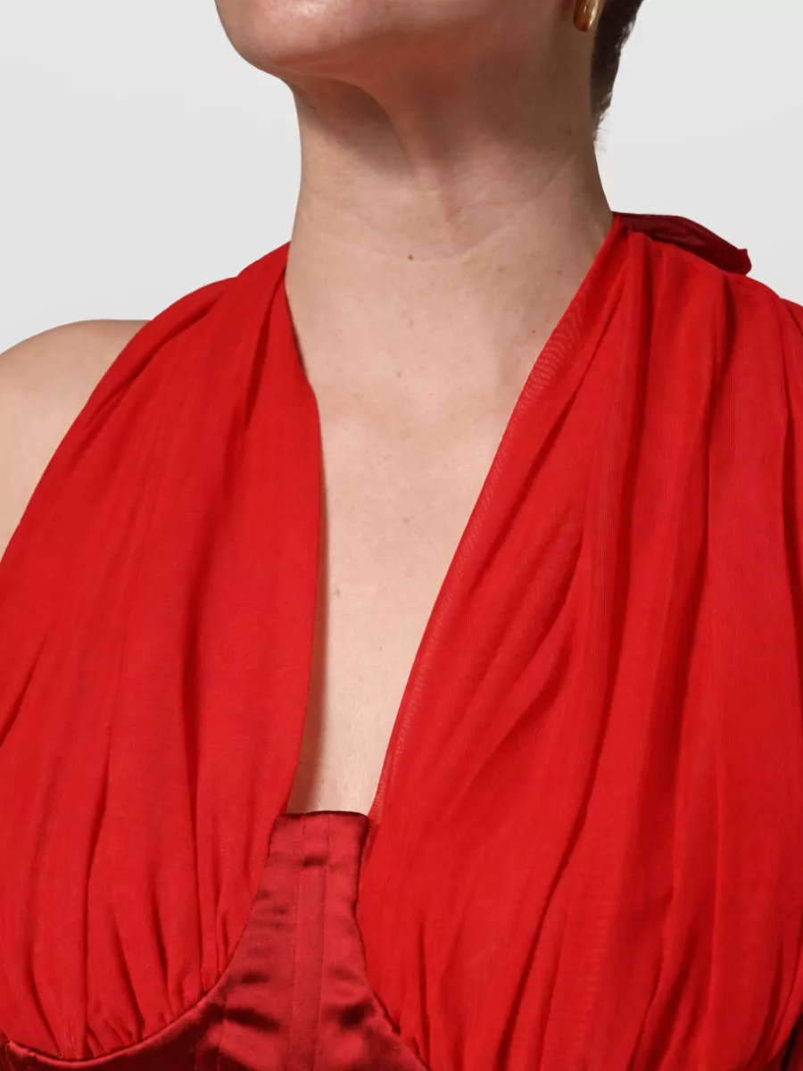 Dolce&Gabbana Halterneck Sleeveless Maxi Dress