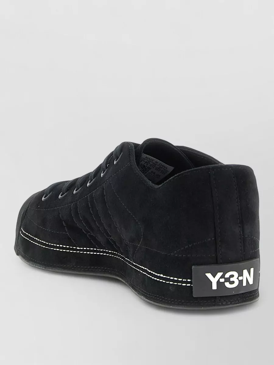 Y-3 Leather Lace-Up Sneakers