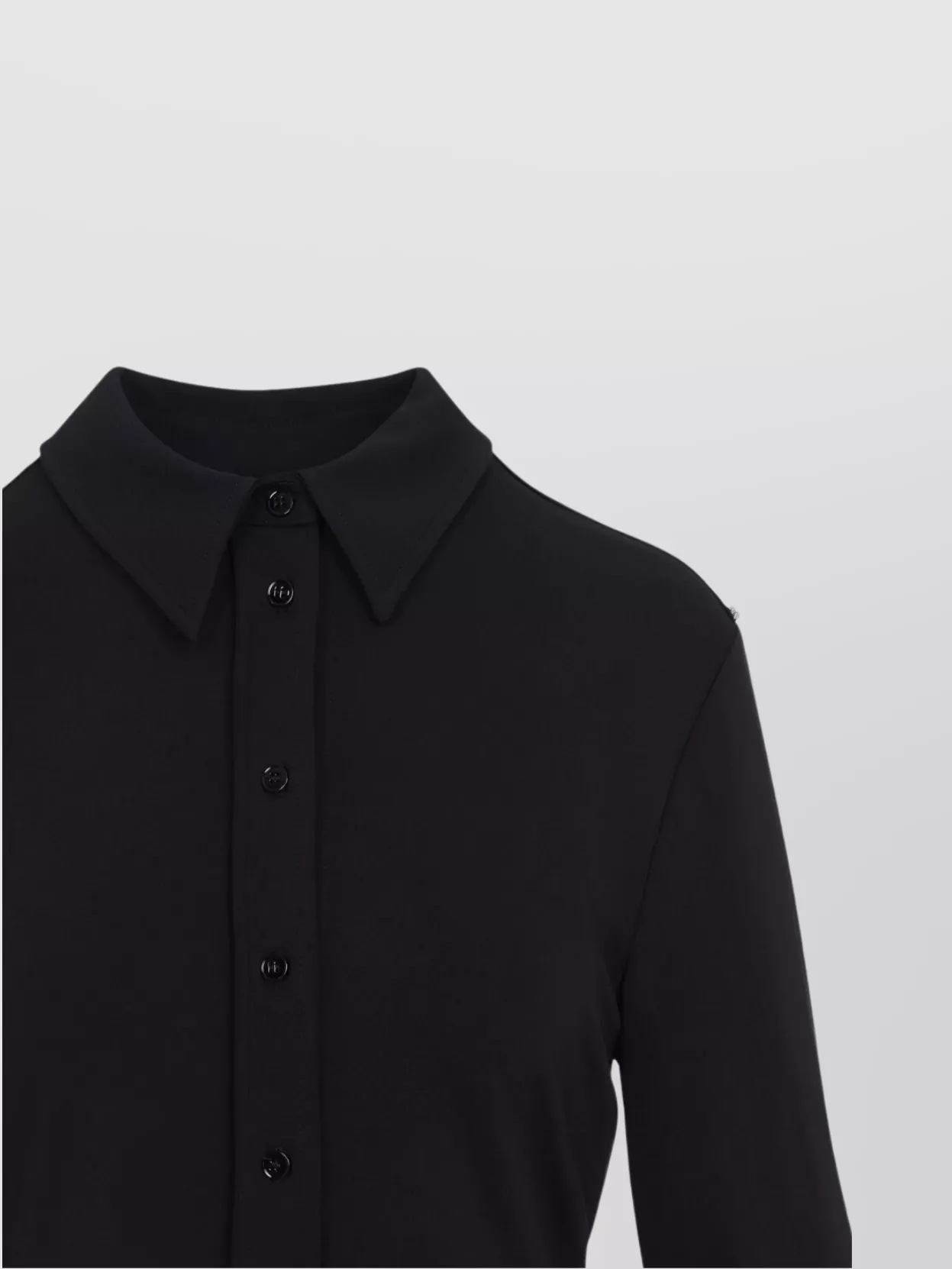 Sportmax Casual Curved Hem Long Sleeves Top