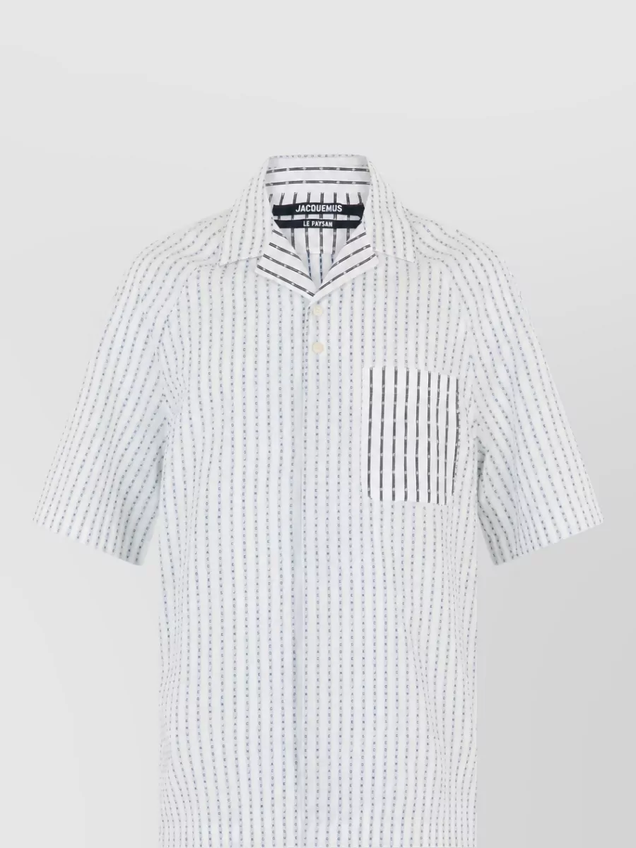 Jacquemus Cotton printed short-sleeve shirt
