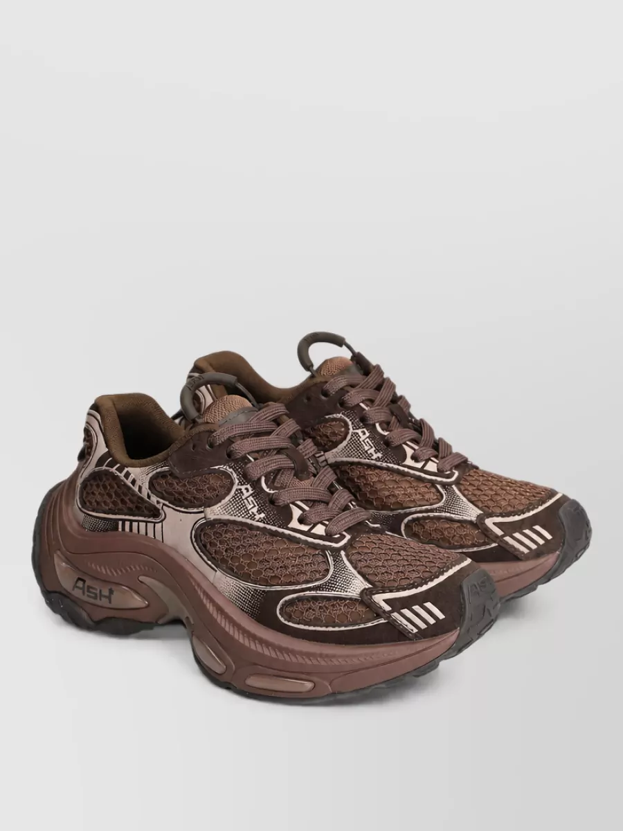 Ash paneled low-top sneakers