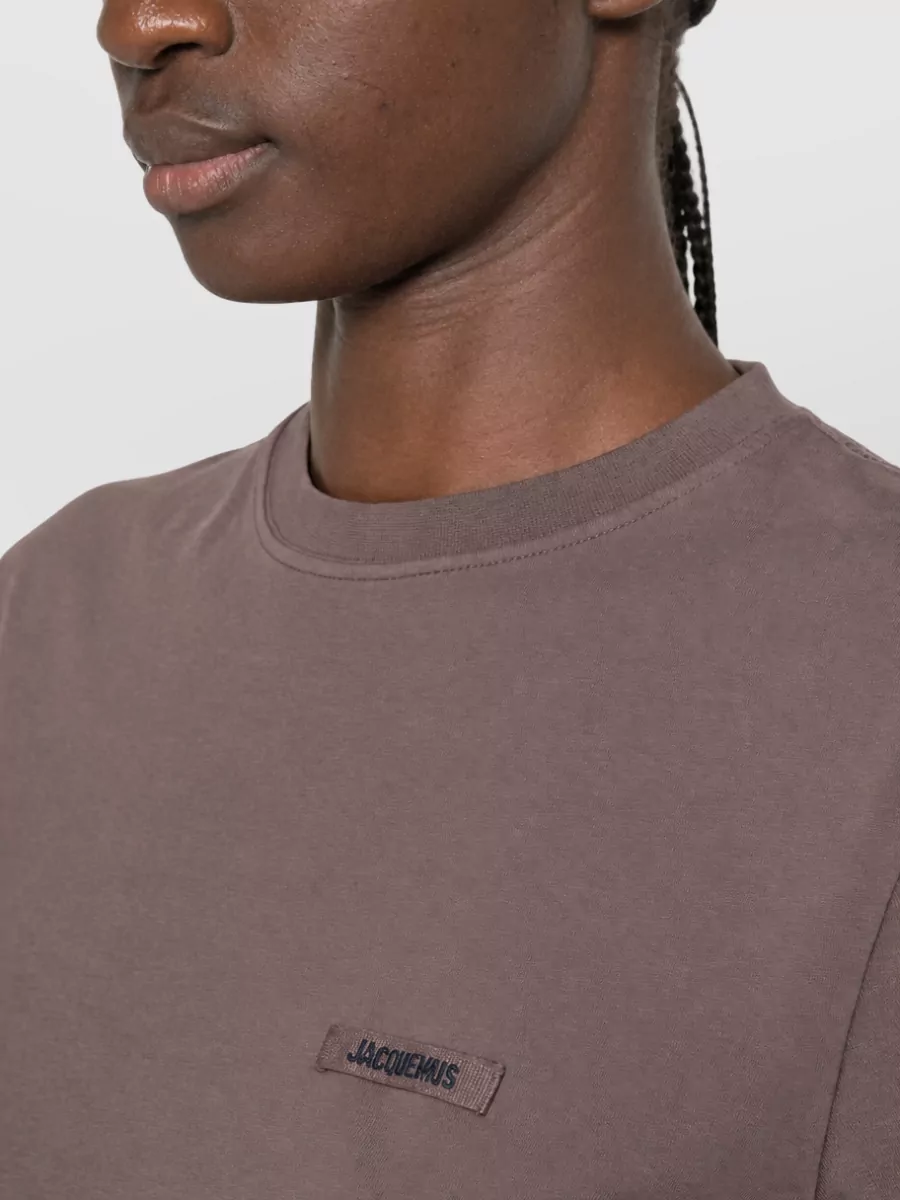 Jacquemus Cotton Crew Neck Short-Sleeve T-Shirt