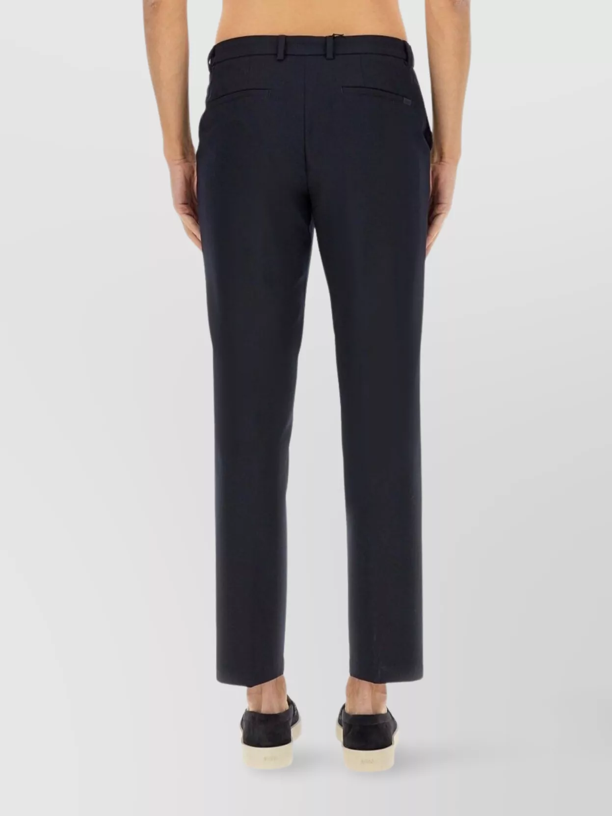 Hugo Boss Tailored Trousers With Belt Loops And Pockets