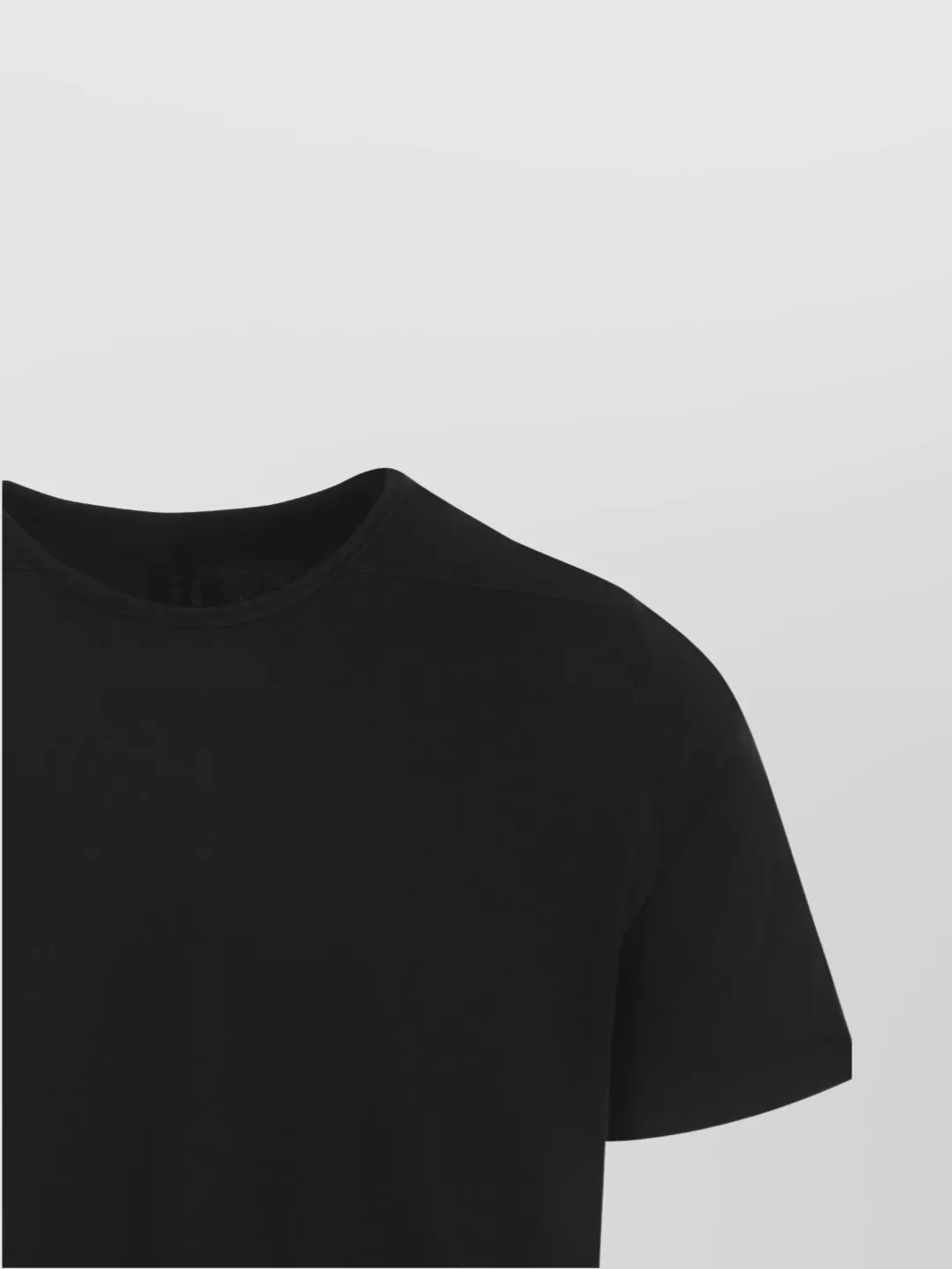 Rick Owens Drkshdw Asymmetric Hem Short Sleeve Round Neck T-Shirt