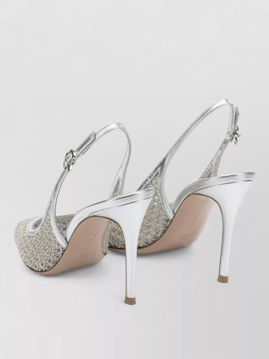 Gianvito Rossi Metallic Slingback Pumps