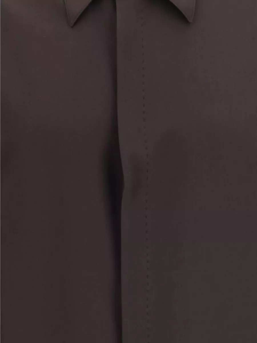 Dolce&Gabbana Silk Oversized Long-Sleeve Shirt