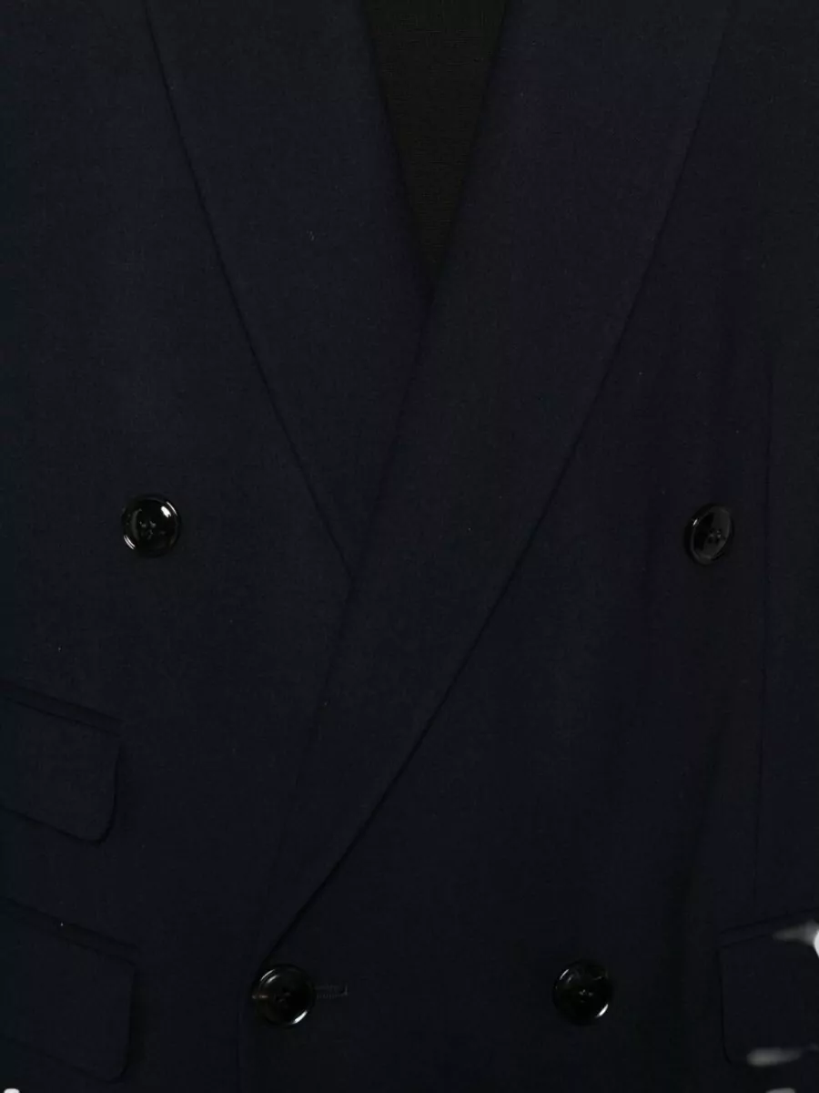 Giorgio Armani Wool Double-Breasted Coat