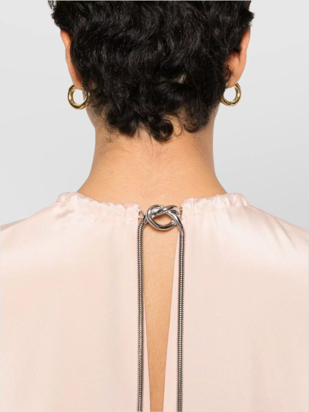 Max Mara Knee Length Dress With Back Tie Detail