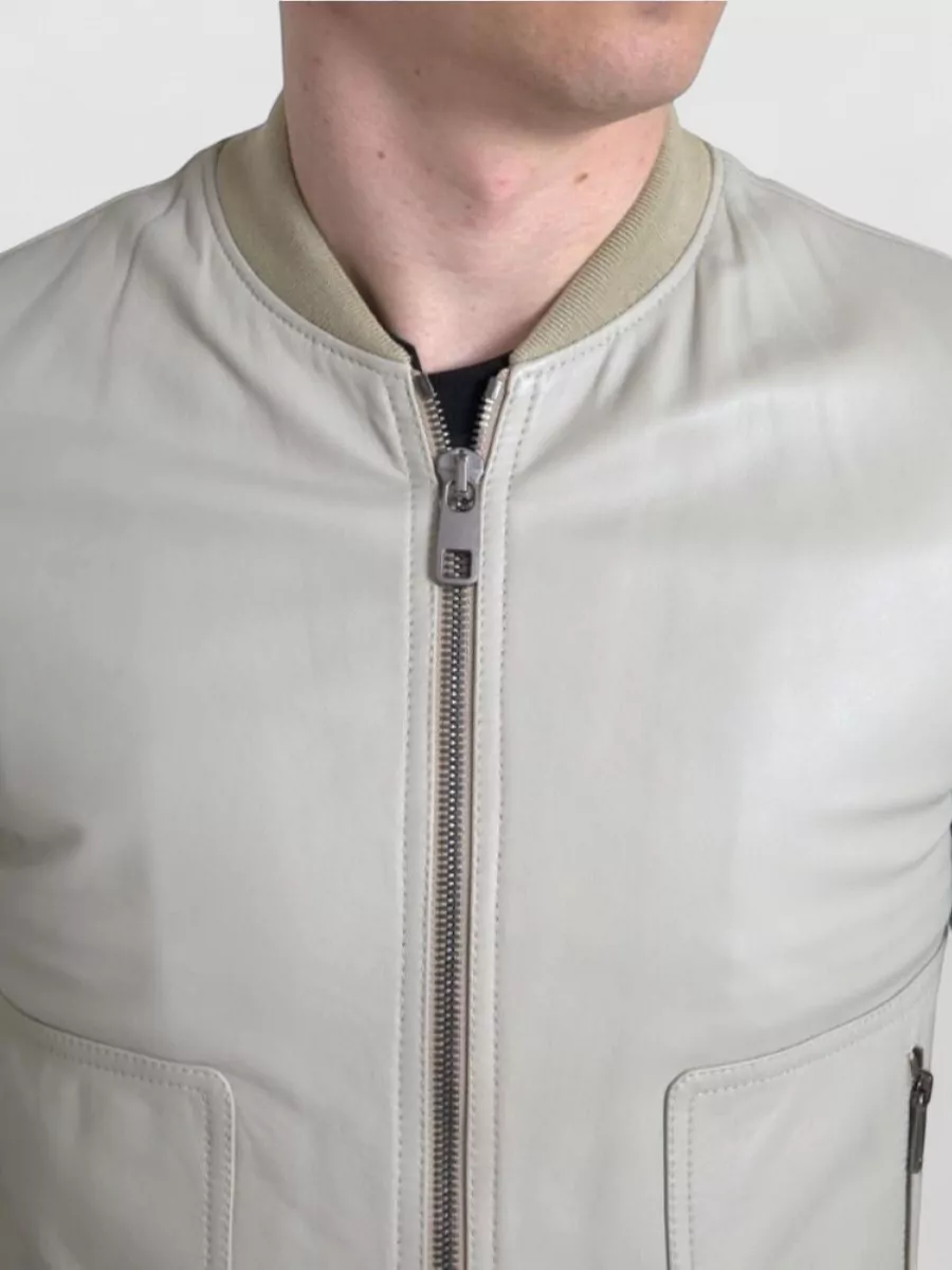Dolce&Gabbana Leather Bomber Jacket