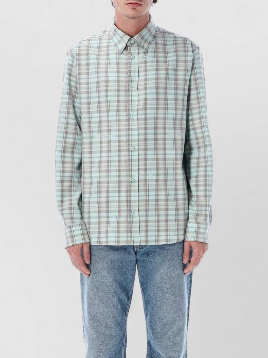 Off-White Cotton checked regular-fit shirt