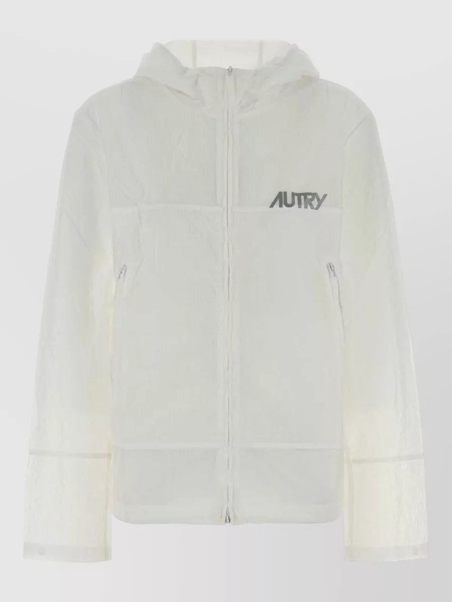 Autry Nylon hooded windbreaker