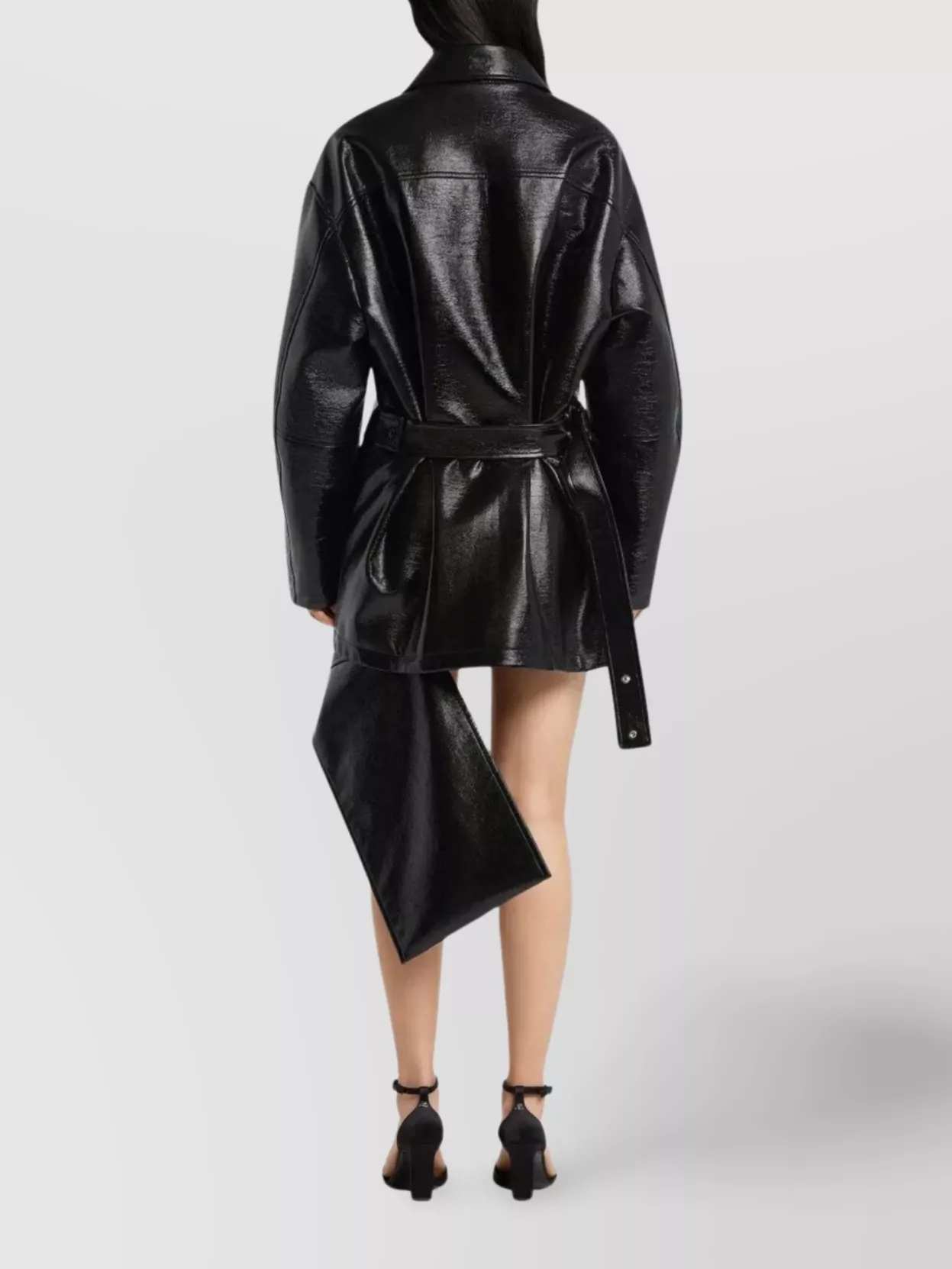 Courrèges Oversized Vinyl Maxi Bomber Jacket