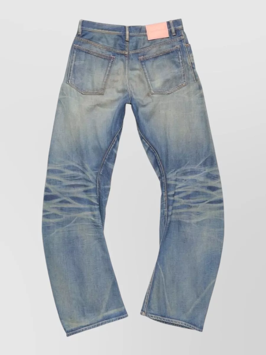 Acne Studios Denim Low-Rise Wide-Leg Jeans