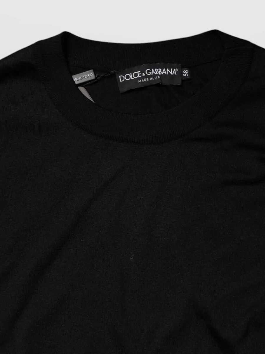 Dolce&Gabbana Silk Crew Neck T-Shirt