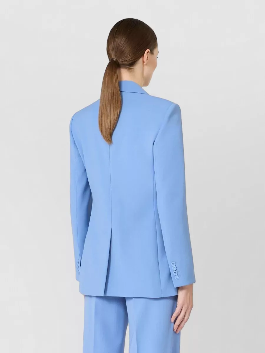 S Max Mara Wool Crepe Satin Blazer Jacket