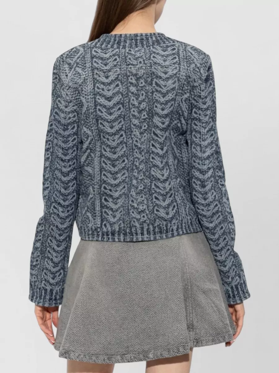 Diesel Denim Collarless Jacket
