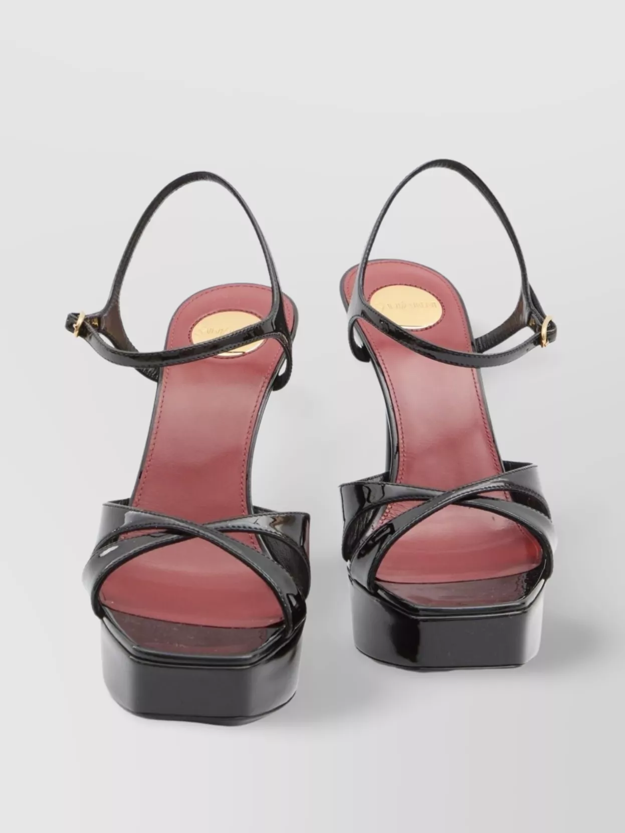Saint Laurent Debbie Patent Leather Sandals