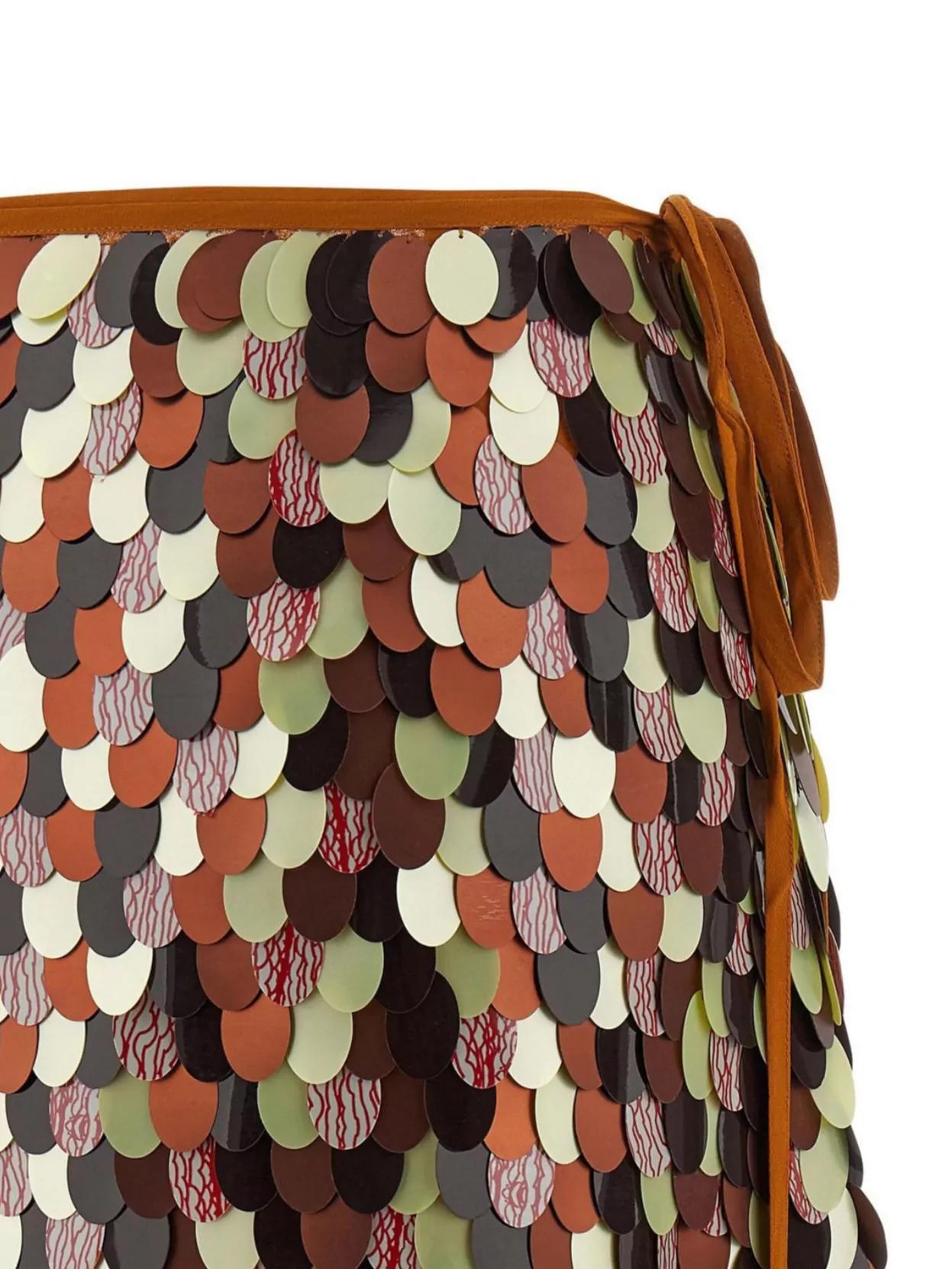 Dries Van Noten Gabrina Skirt Featuring Tie And Sequin Embellishments