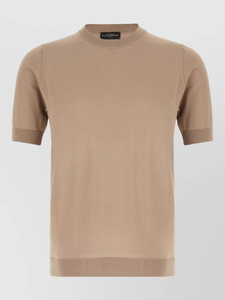 Ballantyne cotton short-sleeve jumper