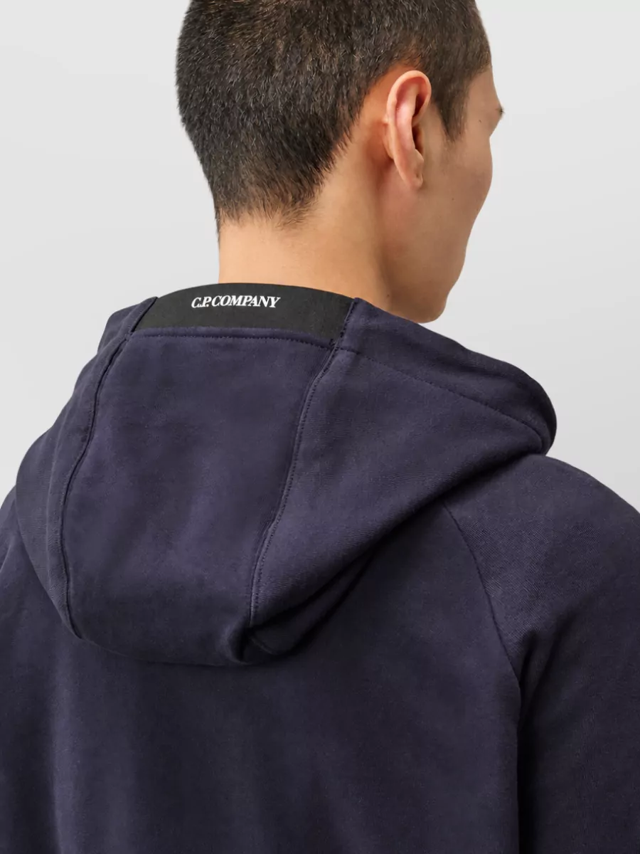 C.p. Company Cotton Zip Hooded Sweatshirt