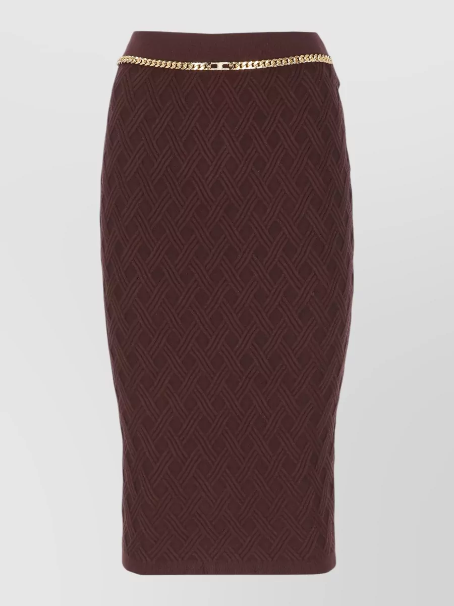 Elisabetta Franchi Viscose Blend Knee-Length Pencil Skirt