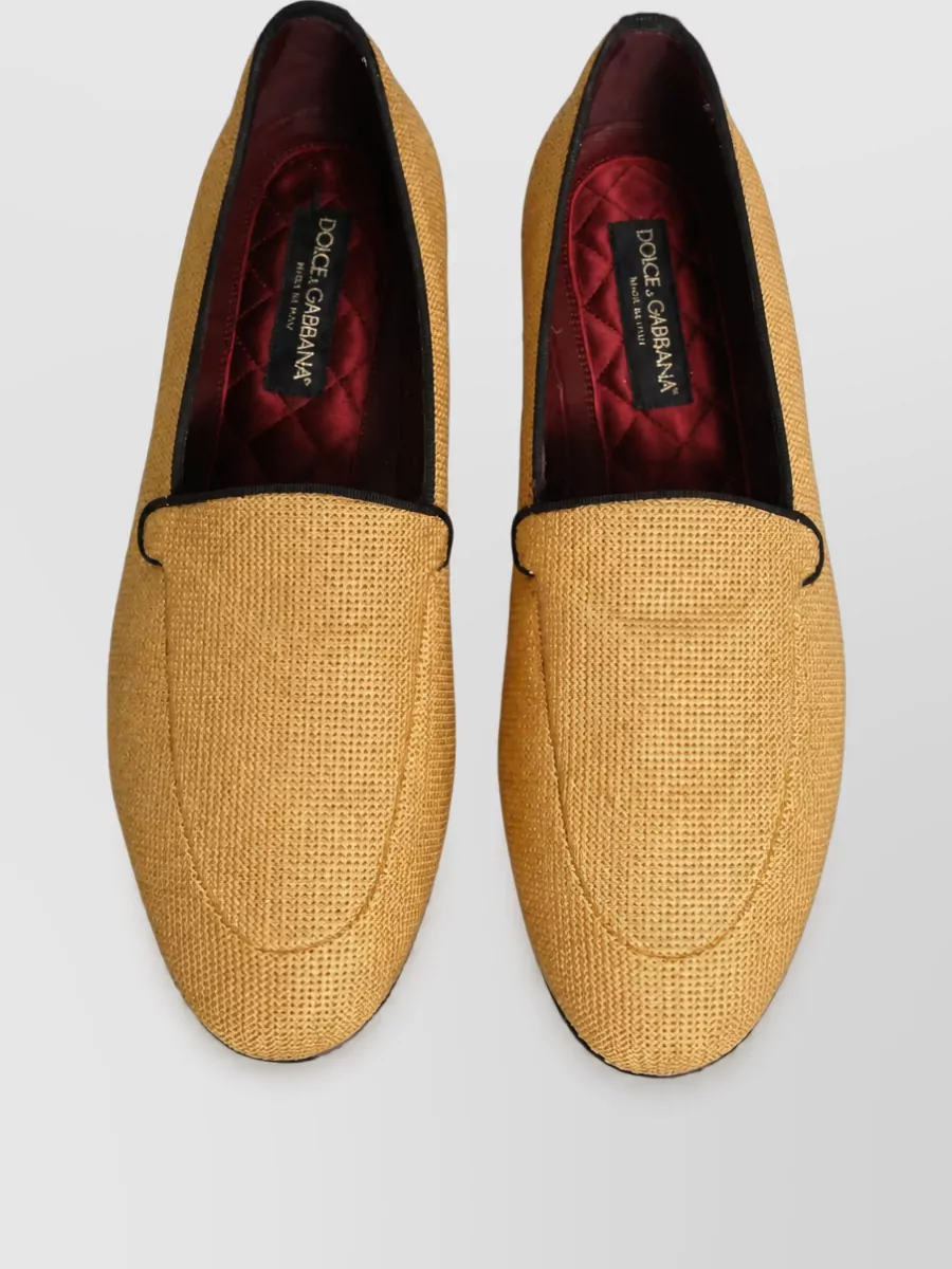Dolce&Gabbana Leather Slip-On Loafers