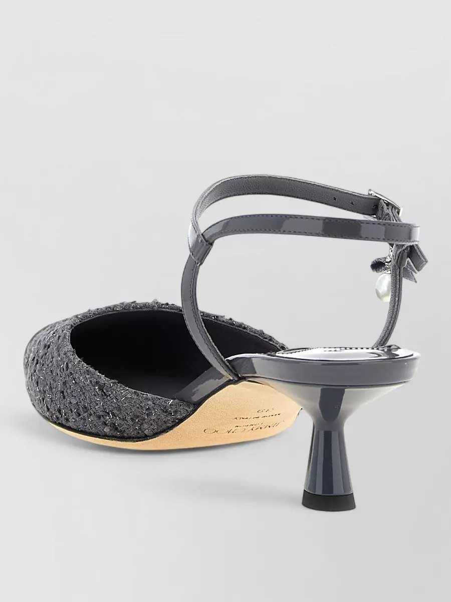 Jimmy Choo Aren Kitten Heel Slingback Pumps Ankle Strap